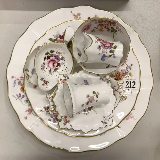 Ten Pieces OF RCD Posy Decorated China