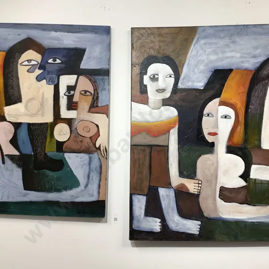 Two Large Picasso-Style Studies