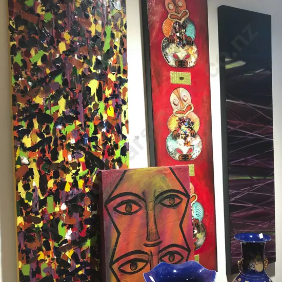 Four Modern Oil Paintings