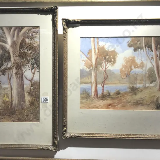 Two W/C Landscapes by A Earlington Rosebary