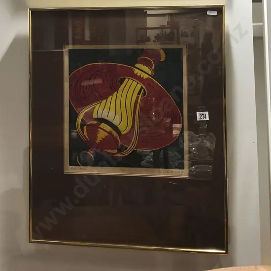 Colin Coke "Red Lamp" Ltd Ed Print