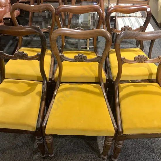 Set Six WmIV Rosewood Dining Chairs