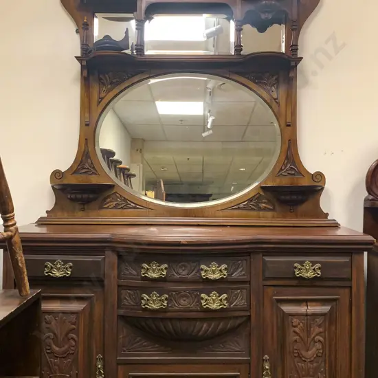 Victorian Sideboard with overmantel mirror back