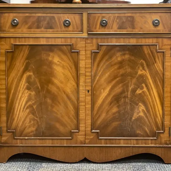 Reproduction Mahogany Breakfront Sideboard