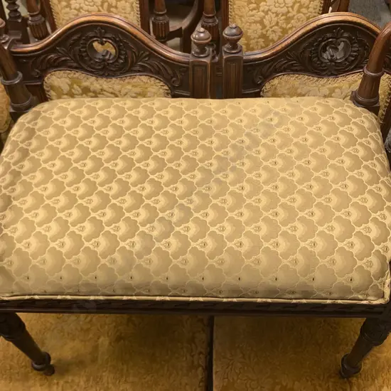 Reproduction Mahogany Window Seat