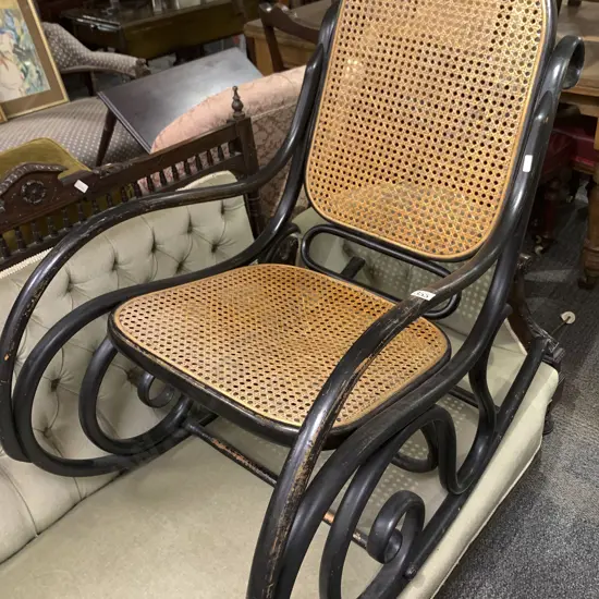 Ebonized Rocking Chair