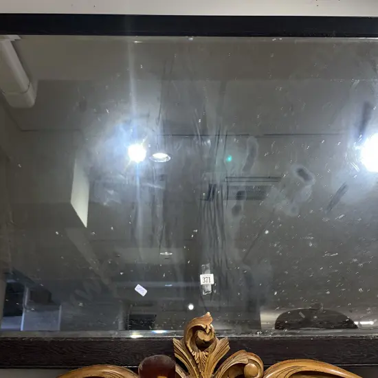 Large Oak Framed Wall Mirror