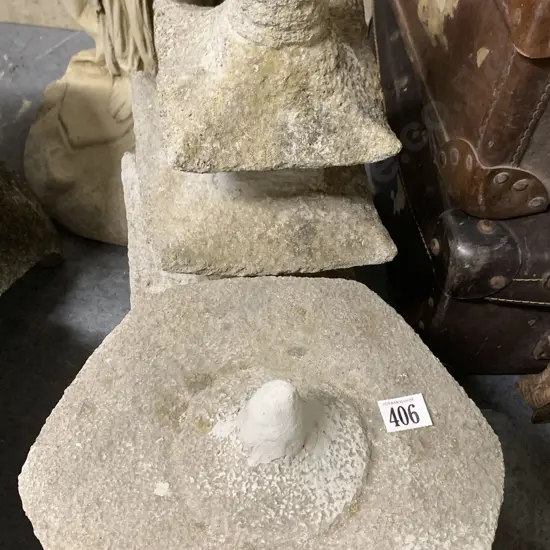 Two Composition Garden Shrines