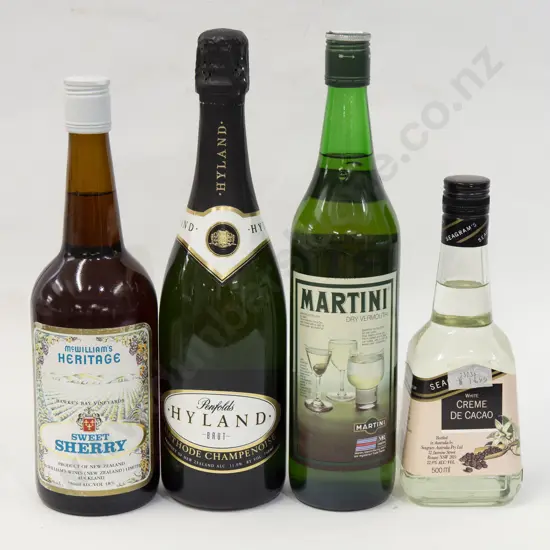 Four Various Bottles of Alcohol