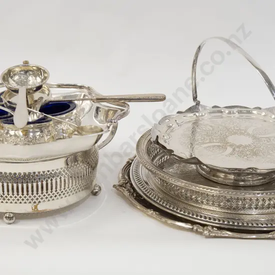 Qty of Assorted S/P Trays together with S/S Candle Snuffer