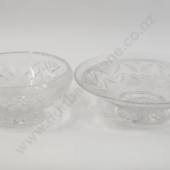 Two Crystal Bowls Including Webb and Corbet