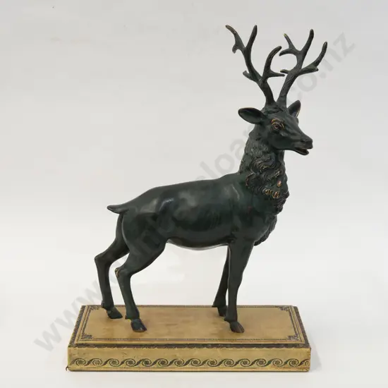 Bronze Style Italian Stag Ornament