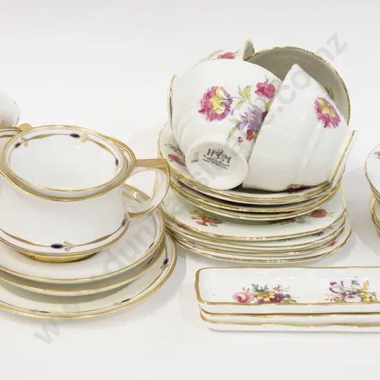 Box of Assorted Fancy Tea China Including Hammersley and Royal Worcester