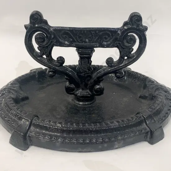 Large Ebonized Painted Boot Scraper