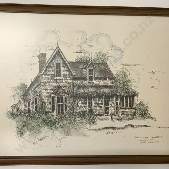 Kate Smith Print "Forest Gate Homestead"