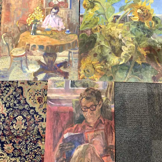 Three Oil on Boards by M. Bergman