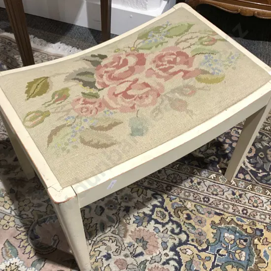 Tapestry Topped Stool