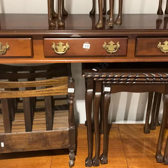 Three Drawer Hall Table