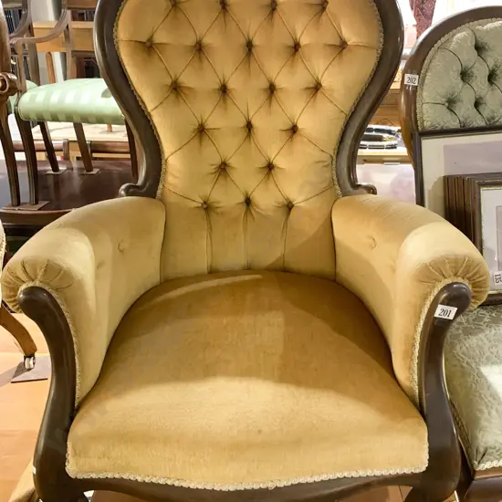Victorian Grandfather Chair