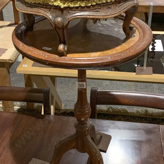 Wine Table and Small Footstool