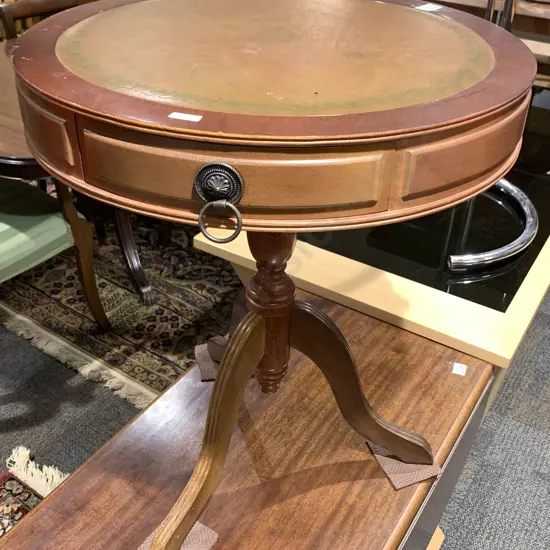 Drum Top Side Table