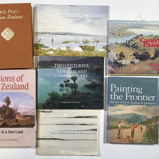 Seven New Zealand Art Volumes
