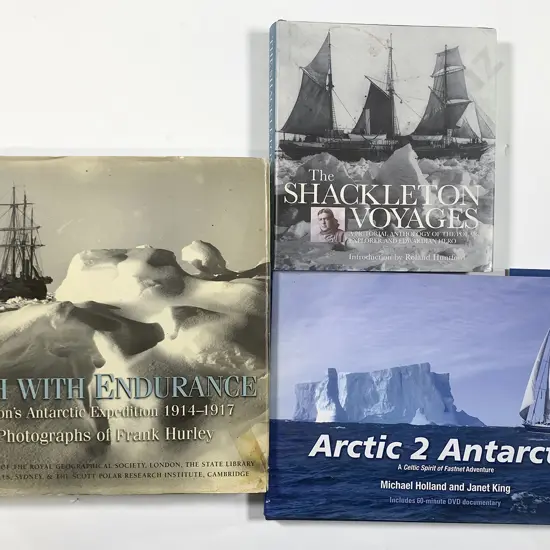 Three Volumes Pertaining to Polar Voyages