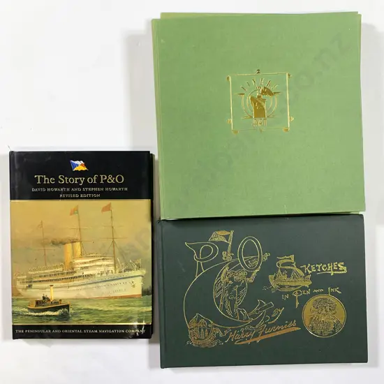 Three Volumes Pertaining to the Peninsular and Oriental Steam Navigation Company (P&O)