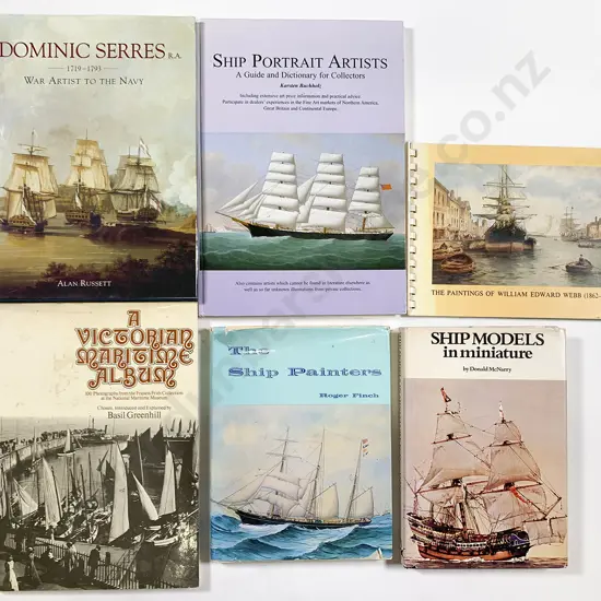 Six Volumes and Booklets Pertaining to Maritime Art and Photography