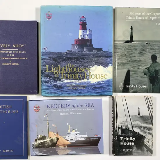 Six Maritime Volumes and Booklets Mostly Pertaining to Lighthouses