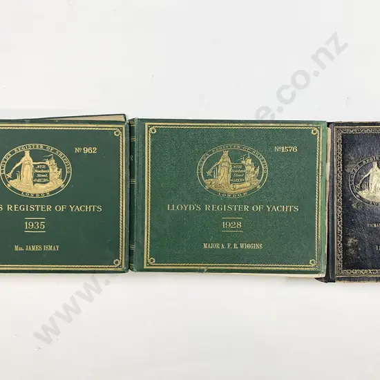 Three Lloyd's Shipping Registers