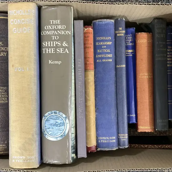 Box of 14 Mostly Maritime Volumes