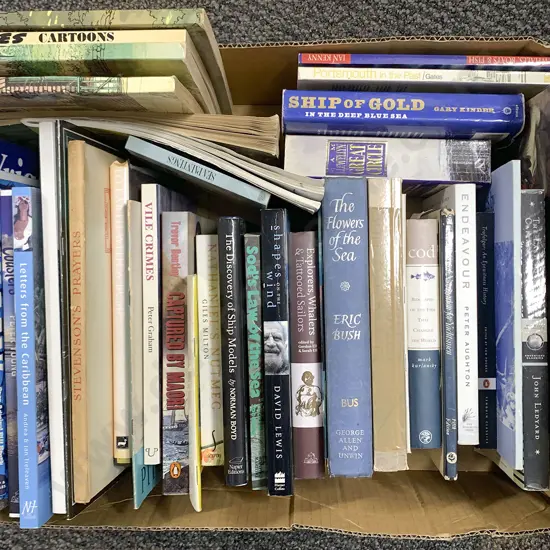 Box of Assorted Mostly Maritime Volumes and Booklets