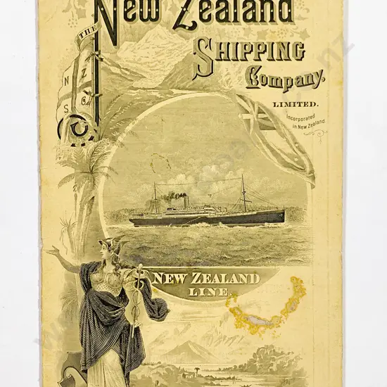 New Zealand Shipping Company ltd List Of Passengers