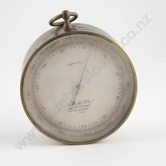 Compensated Aneroid Barometer By Elliott Brothers London