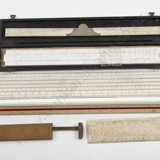 Six Various Antique Rulers