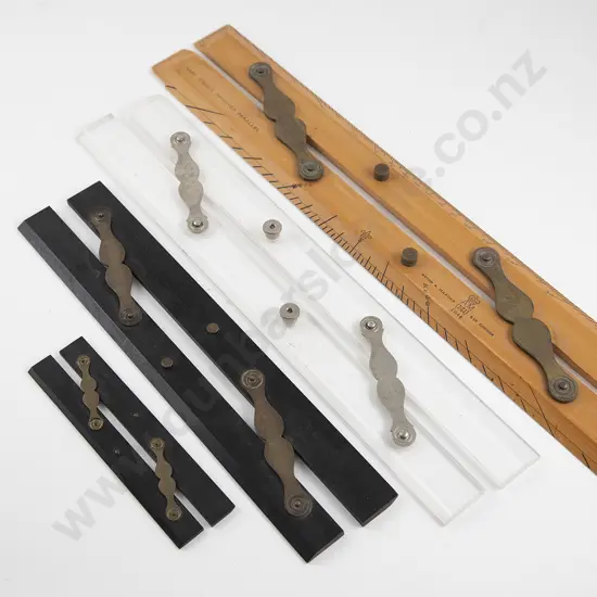 Four Vintage Architects Parallel Rulers