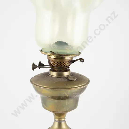Edwardian brass Kerosene Lamp