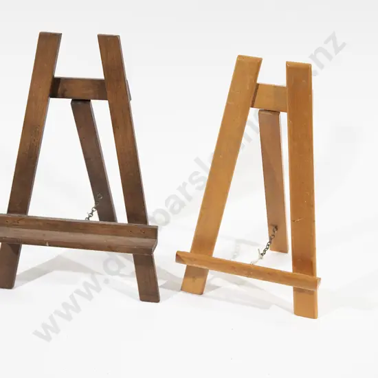 Two Small Wooden Easels