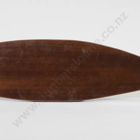 Large Mahogany & Chrome Plated Fish Form Stand