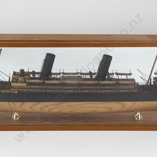 Ship Model of The Two Funnel Steamship Ophir