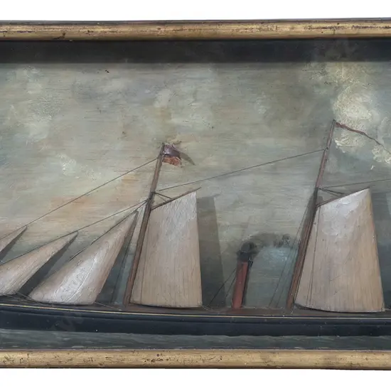 Mid C19th Sailor Made Model Of A Steamship