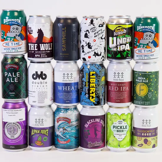 24 330 ml Assorted Beer Cans
