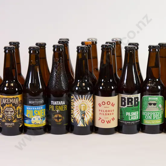 24 Assorted 330ml Bottles of Pilsner