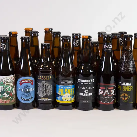24 Assorted 330ml Bottles of Pilsner
