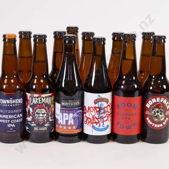 12 Assorted 330ml Bottles of APA