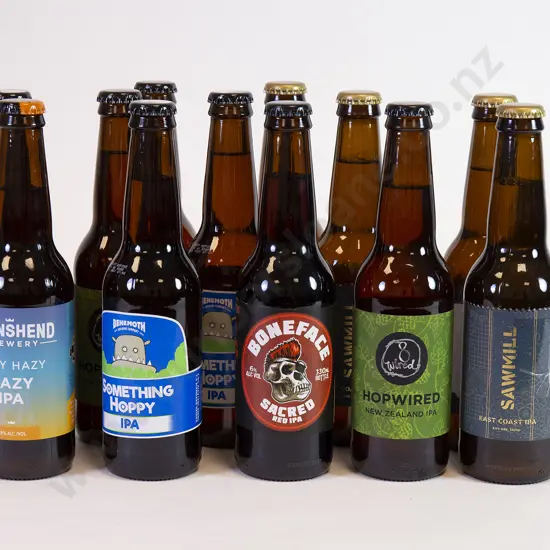 12 Assorted 330ml Bottles of IPA