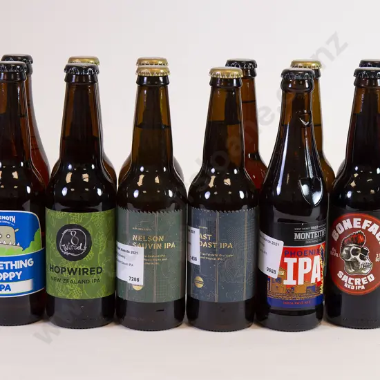 12 Assorted 330ml Bottles of IPA