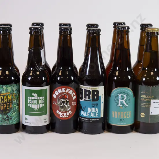 12 Assorted 330ml Bottles of IPA