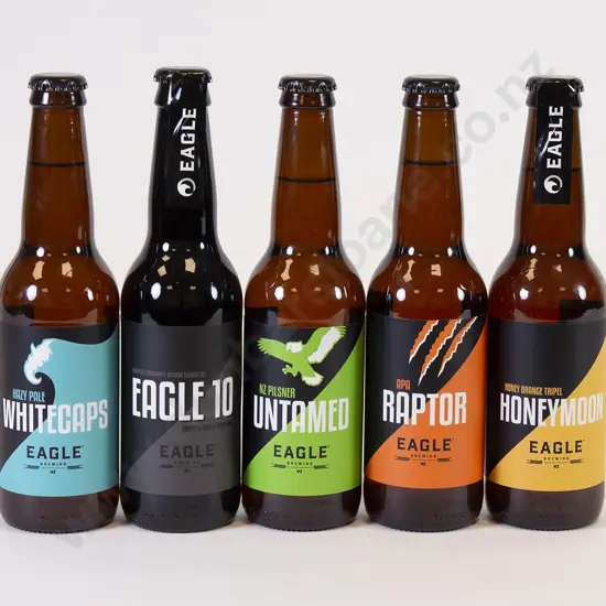 34 330ml Assorted Bottles of Eagle Brewing Beer
